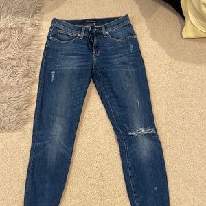 Medium wash denim jeans